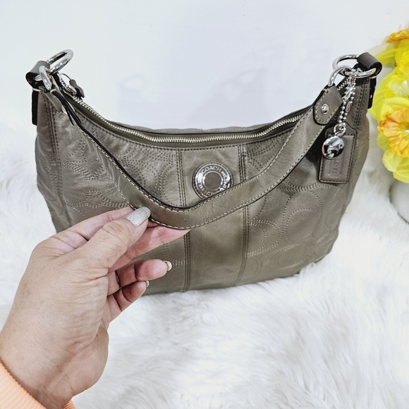 Coach Signature Hobo Leather F19415 Shoulder Hand Bag Purse - END OF SUMMER SALE - Picture 10 of 16